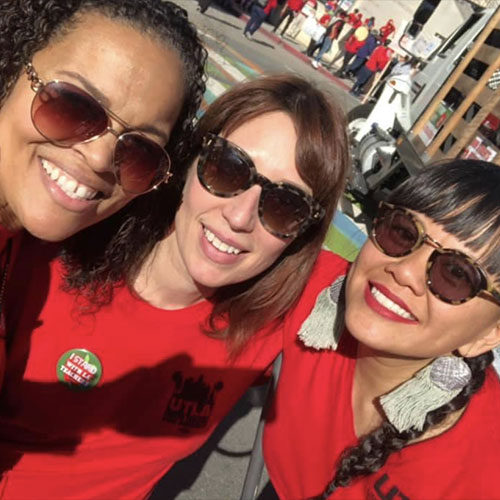 Anna Bakalis at UTLA Strike